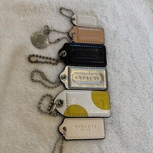 Coach hangtag/charm lot of 7